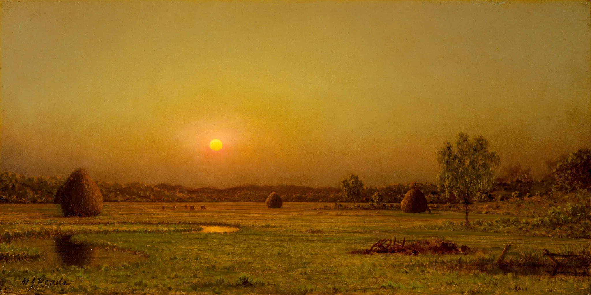 Marsh Sunset, Newburyport, Massachusetts, detail