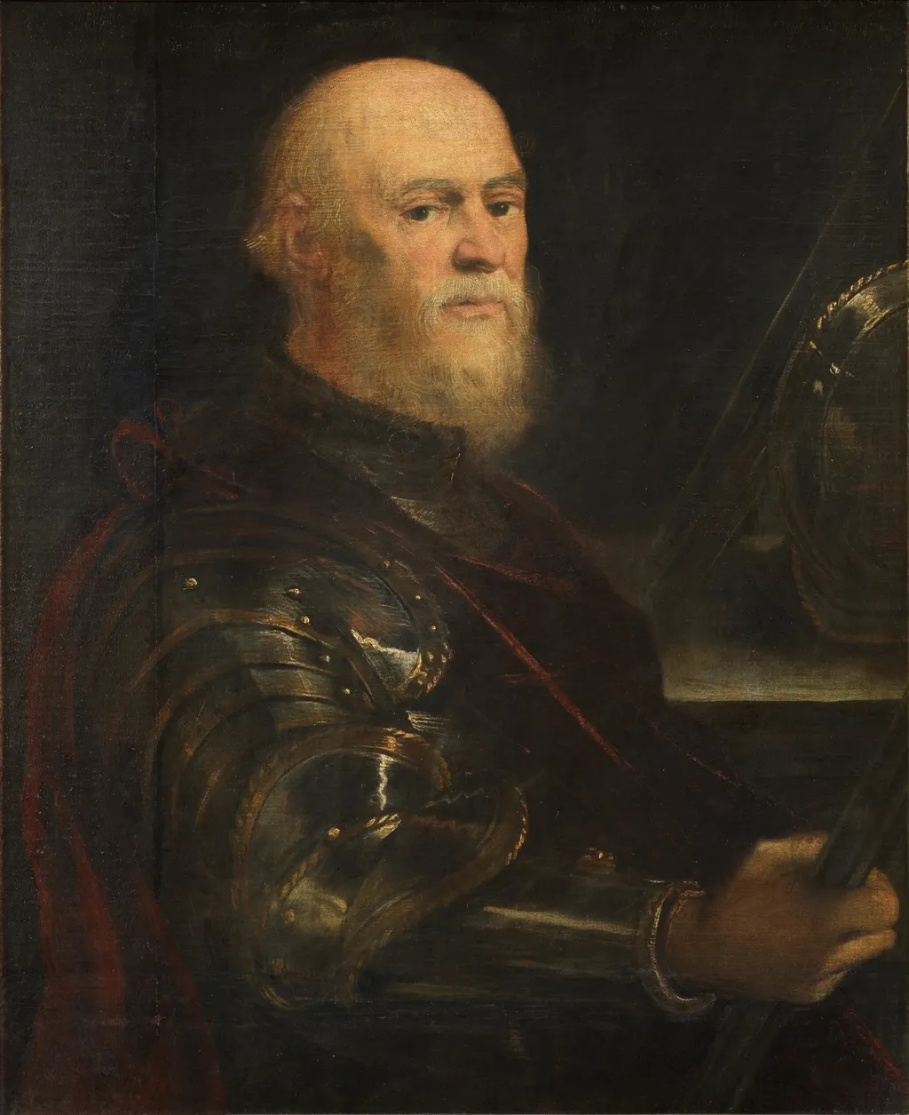 A Venetian General, by Jacopo Tintoretto, oil, 1570