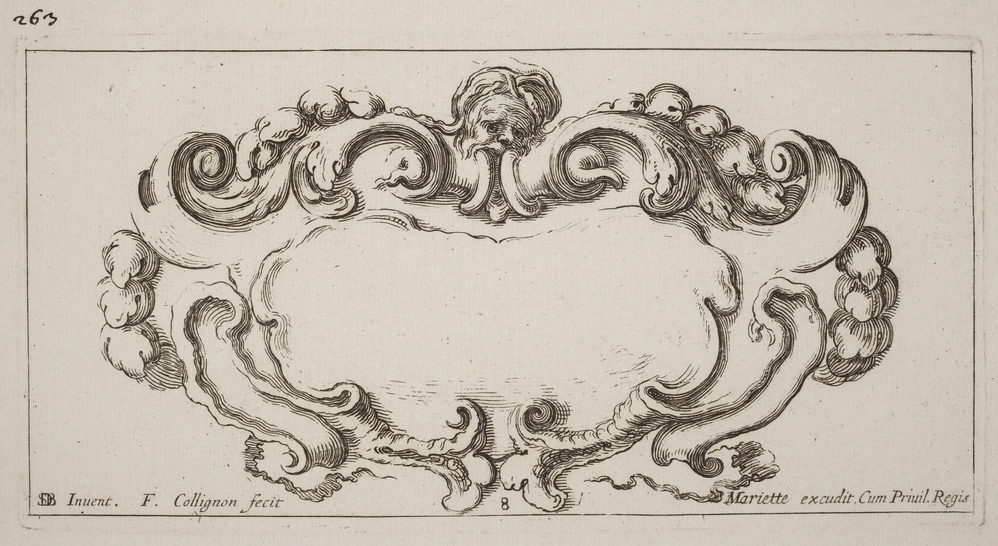Cartouche, detail