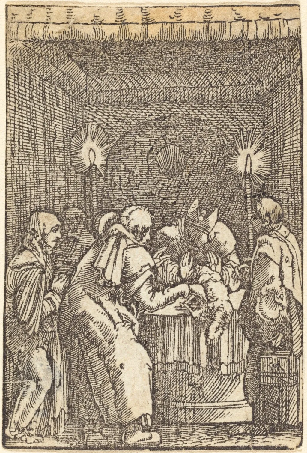 Joachim's Offering Refused, by Albrecht Altdorfer, ink, 1513