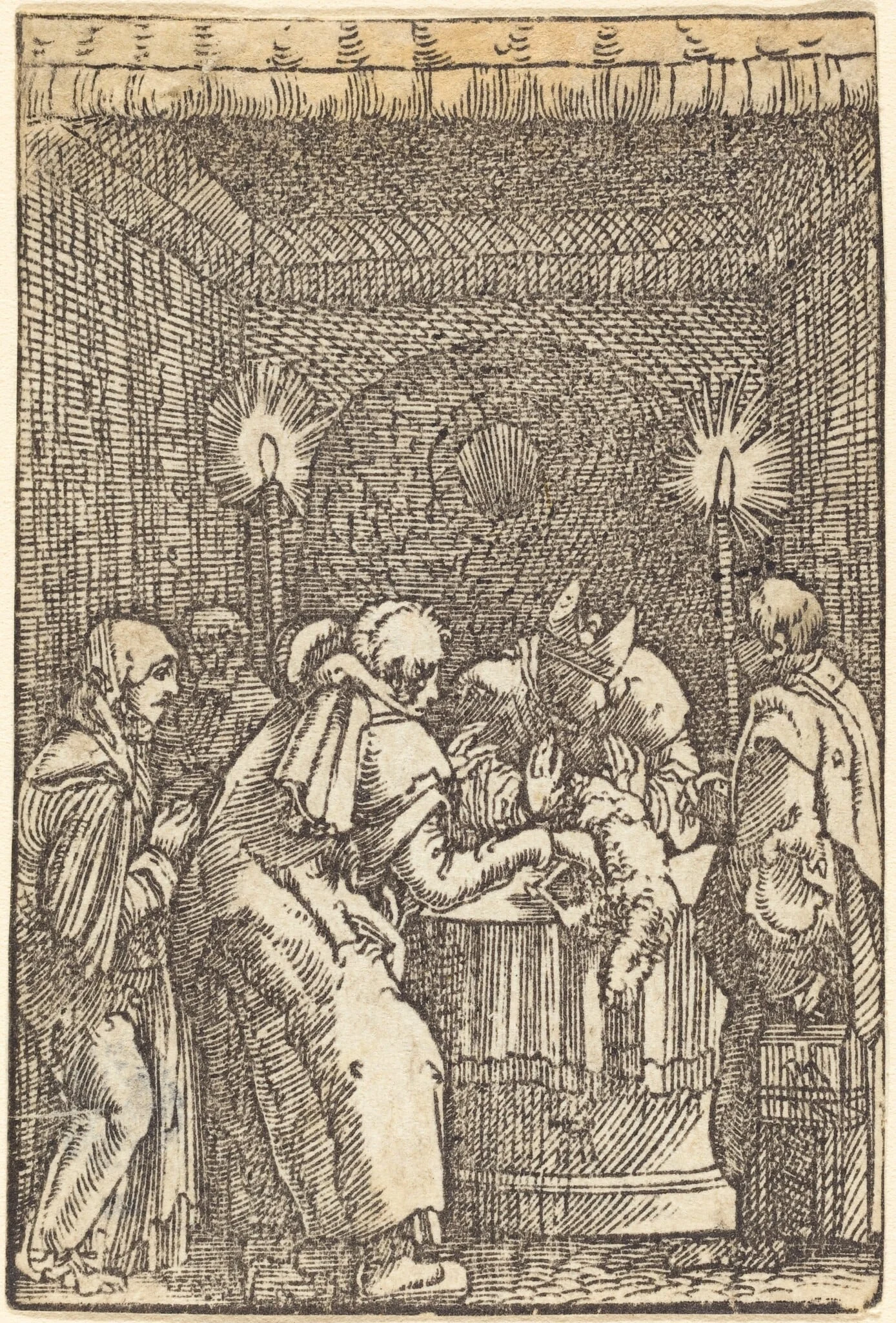 Joachim's Offering Refused, detail