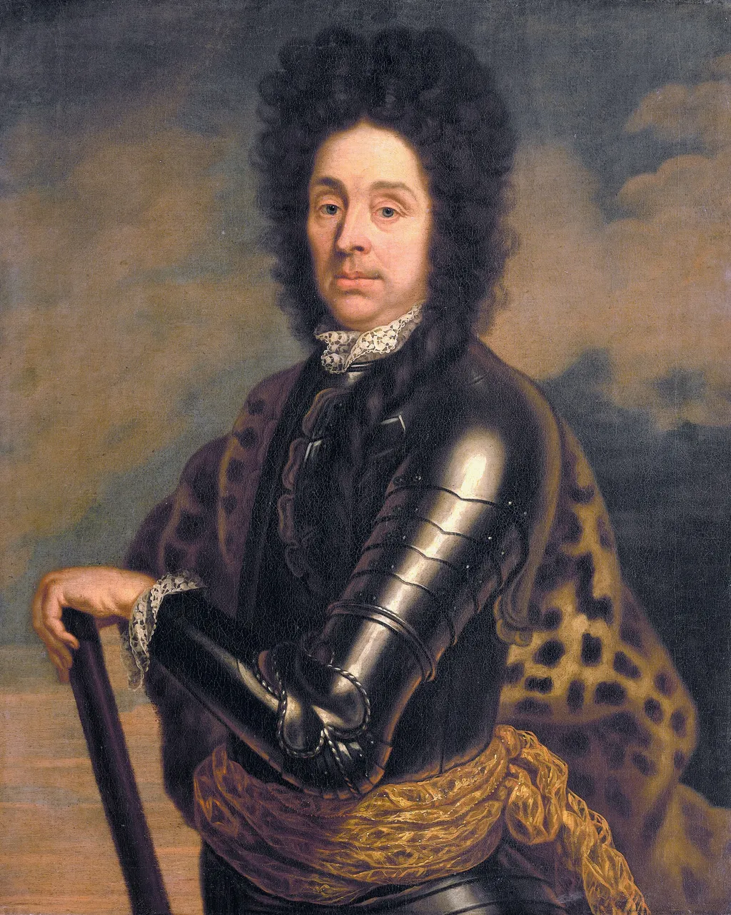 Portrait of Menno van Coehoorn (1641-1704), general in the artillery and fortifications engineer, by Caspar Netscher, oil