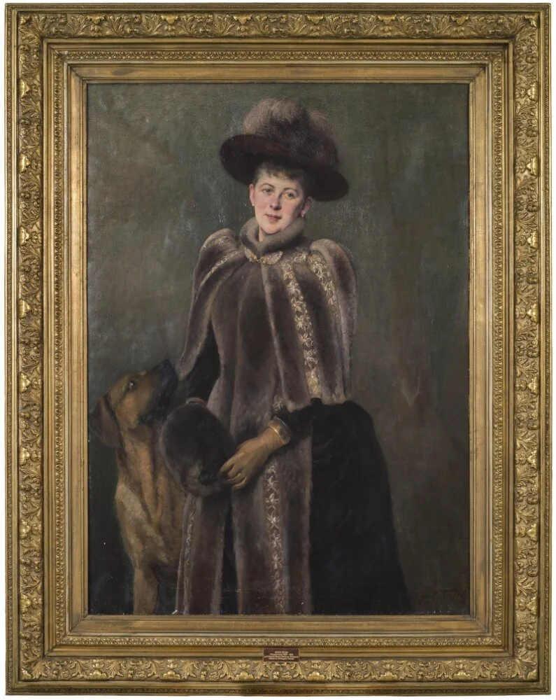 Beate Rosencrantz (1855-1925), g.m. Patrick Baron Seton, detail