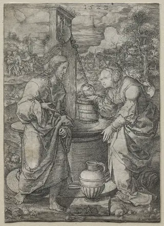 Christ and the Woman of Samaria, by Dirk Vellert, 1523