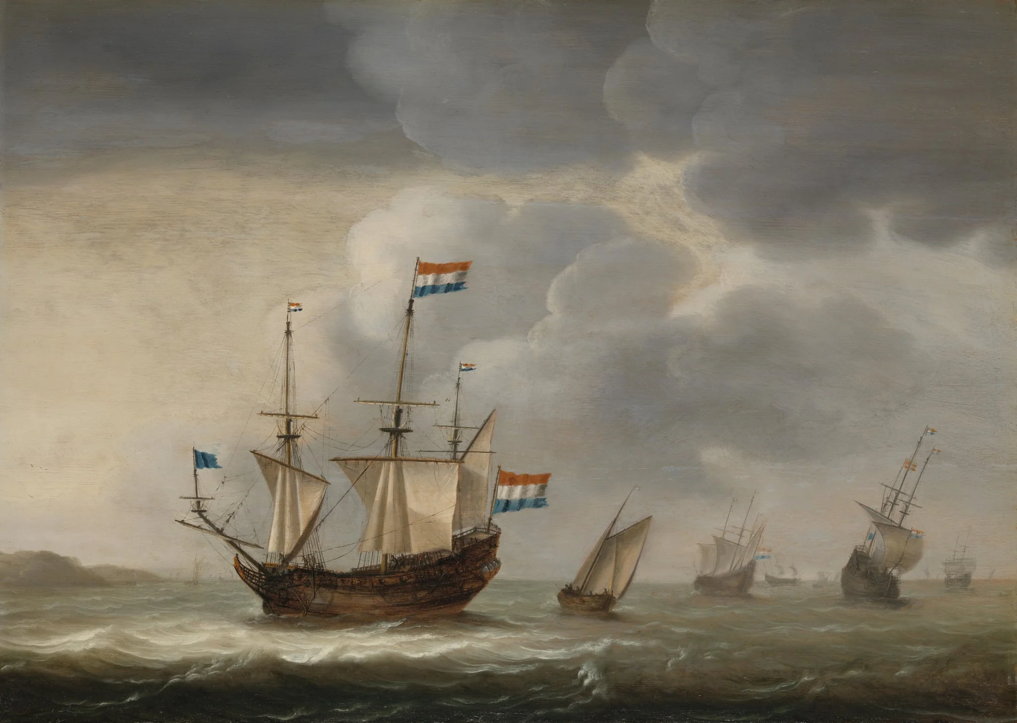 Ships off the Coast, detail