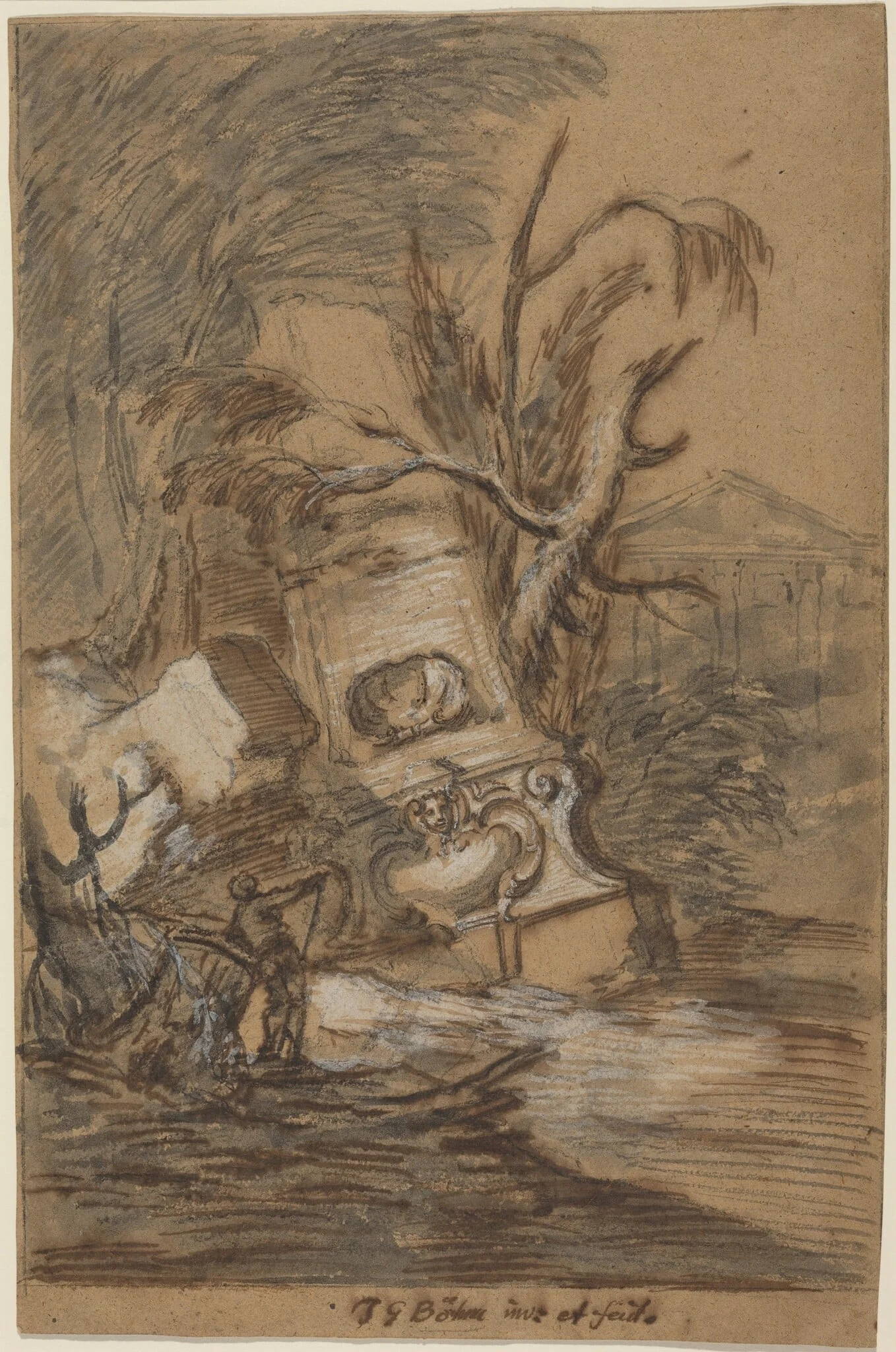 Capriccio with Antique Ruins, detail
