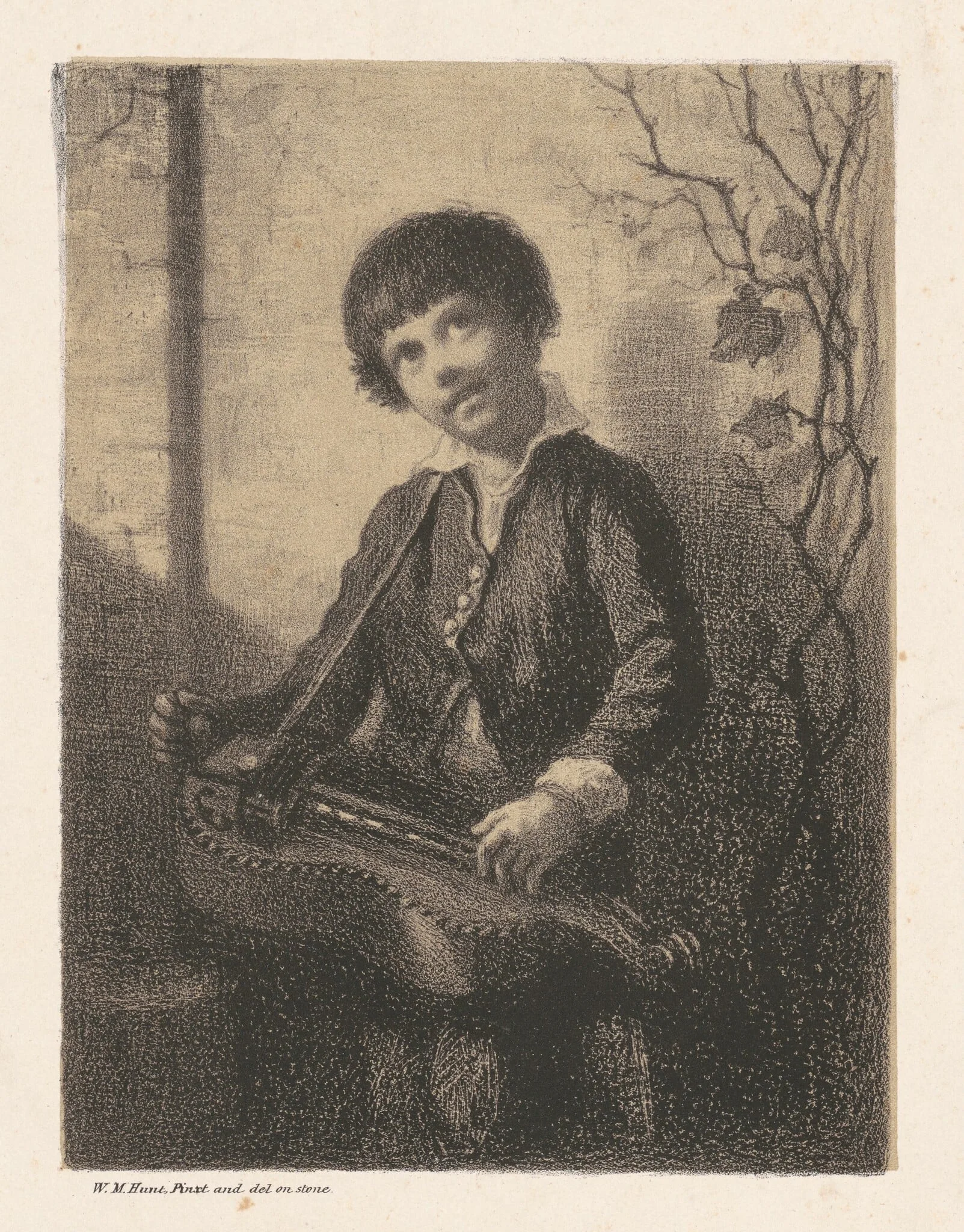 The Hurdy-Gurdy Boy, detail