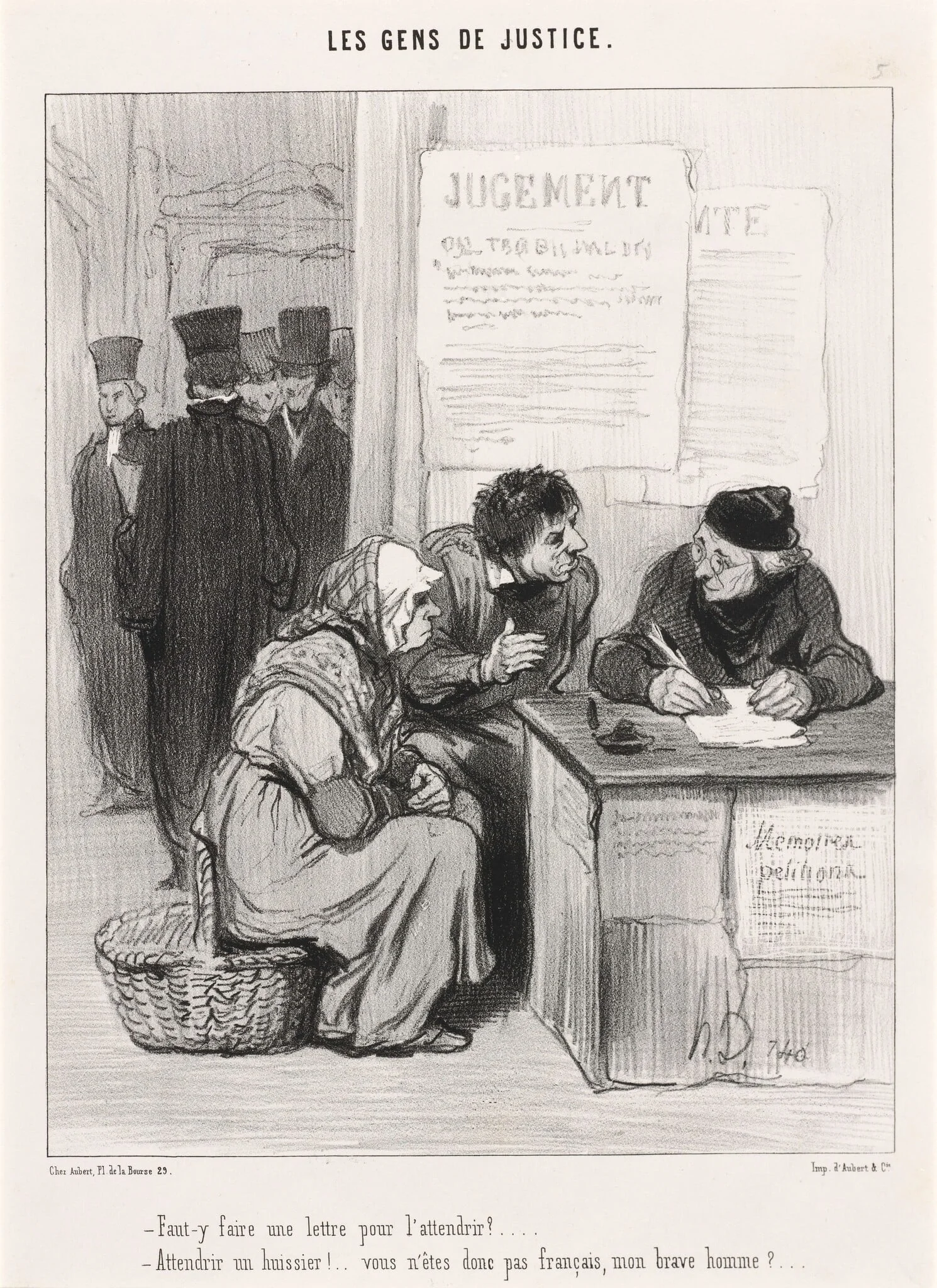 Faut-y faire une lettre pour l'attendrir?, detail
