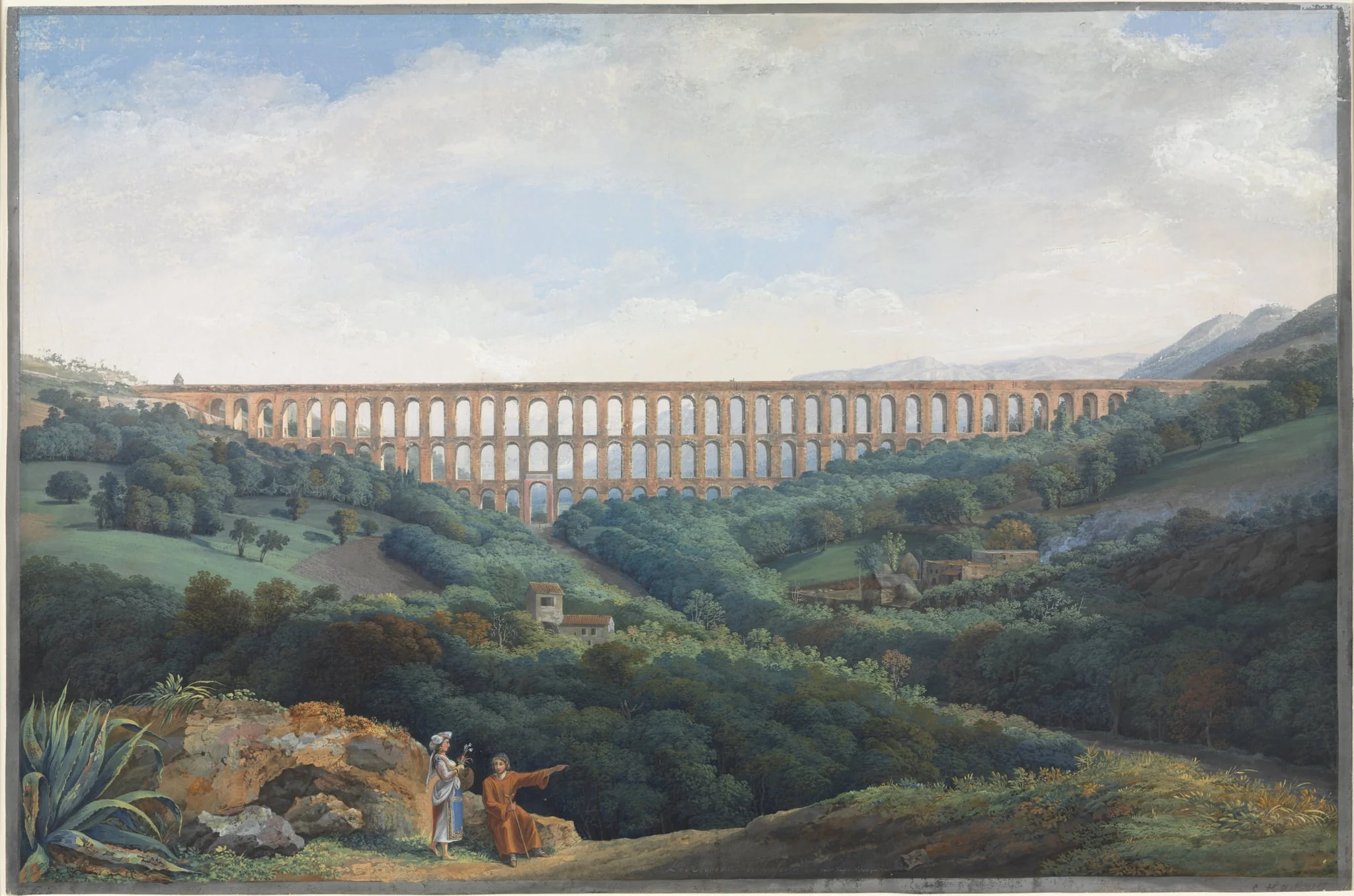 The Aqueducts at Caserta, detail