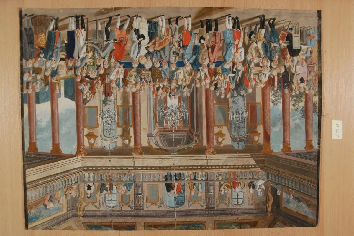 Societate la curtea lui Iosif I, detail