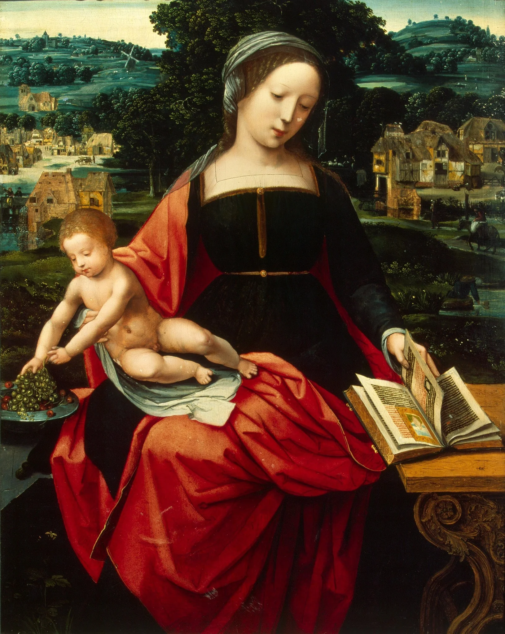 The Virgin and Child, detail