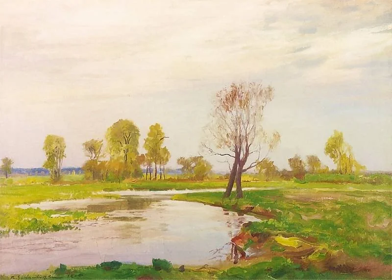 Meadow over the Warta river, detail