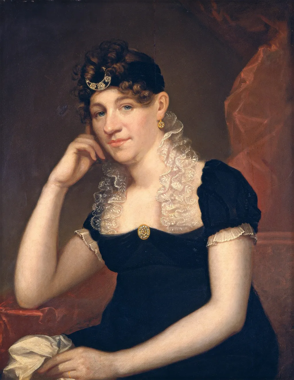 Maria Gansevoort Melvill (Mrs. Allan Melvill), by Ezra Ames, oil, 1815