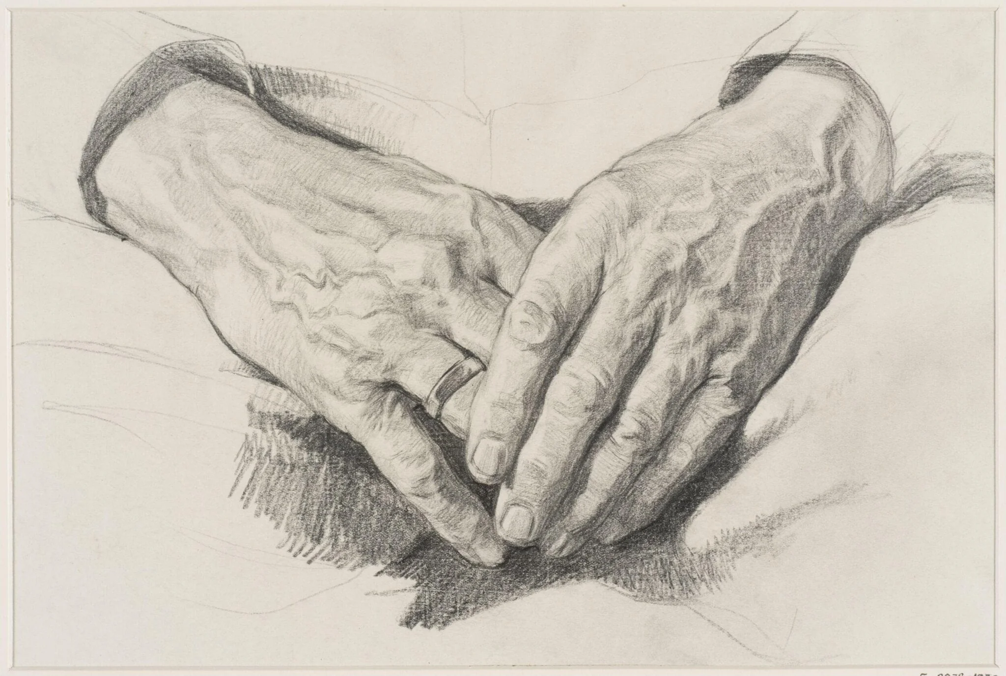 Study of Hands, detail