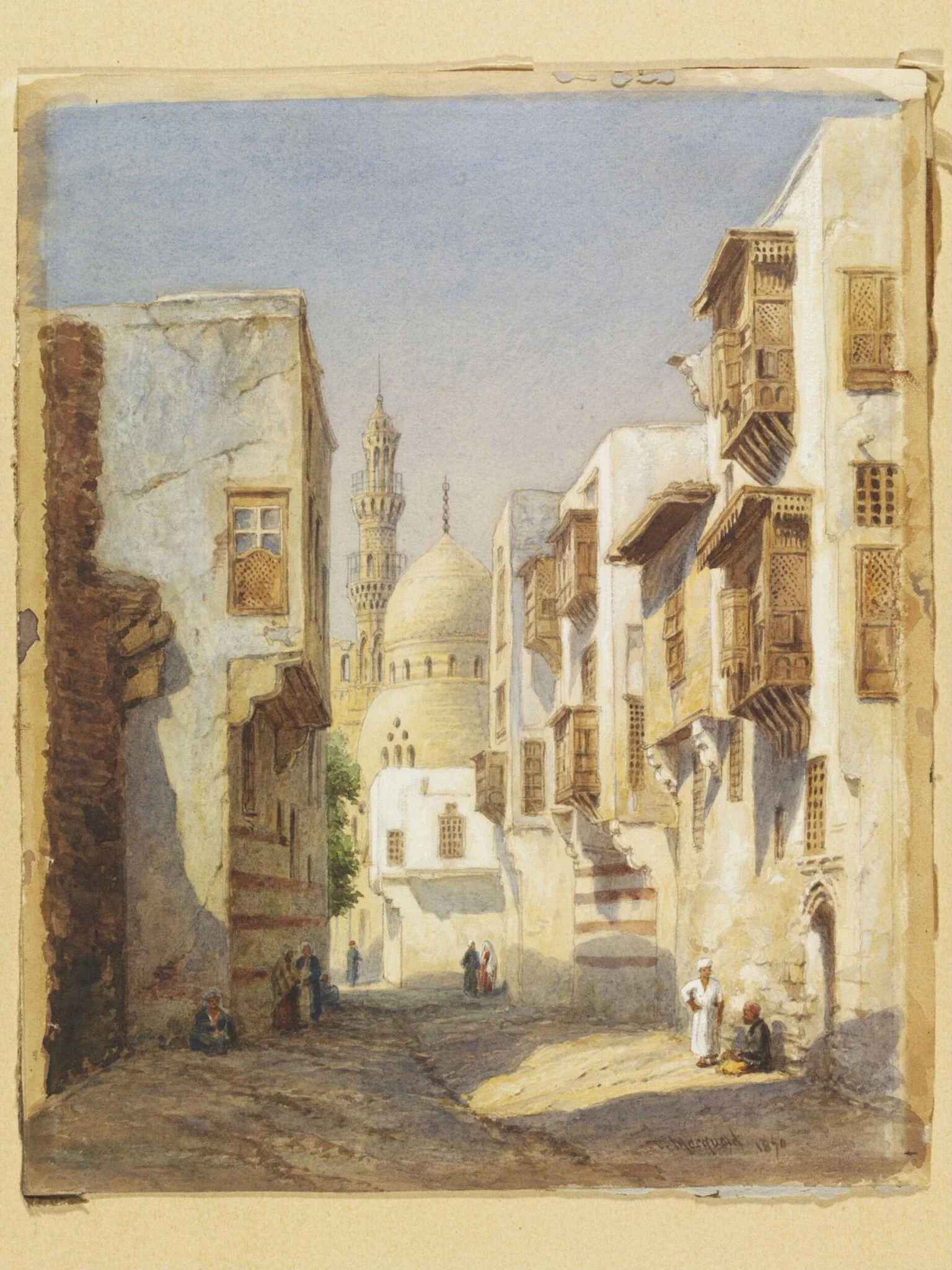 Darb al-Ahmer, Cairo, with the Mosque and Tomb of Amir Khayrbak, detail