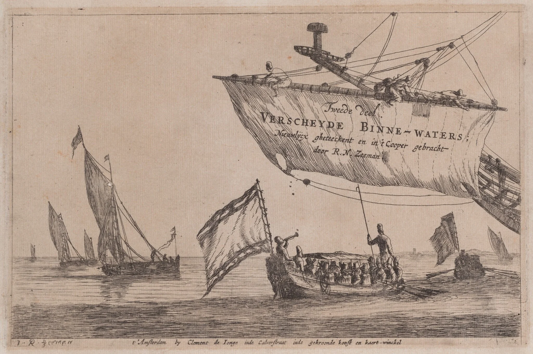 Title Page: Fishing Boats and Staten Sloop, detail