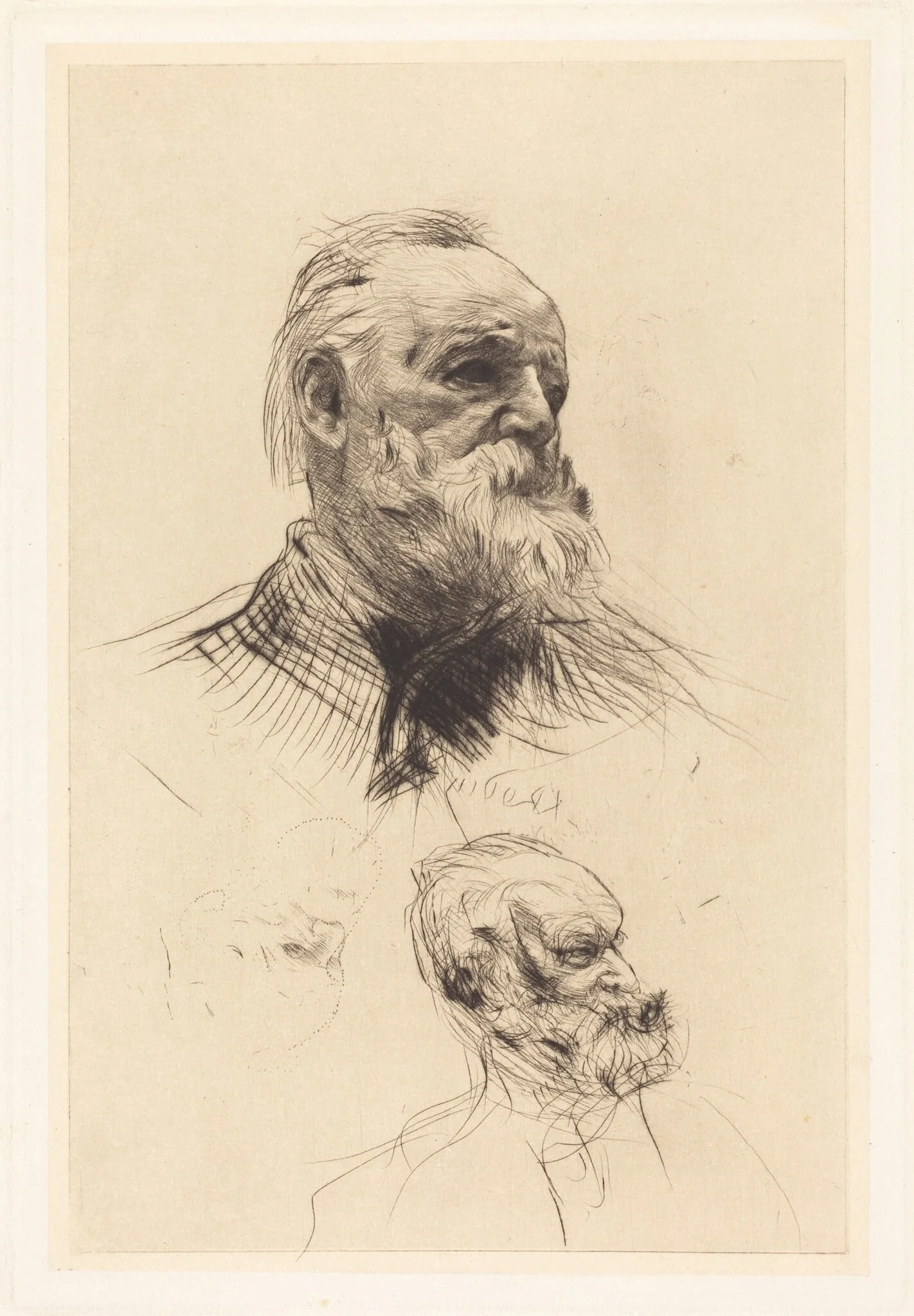 Victor Hugo, De Trois Quarts, detail