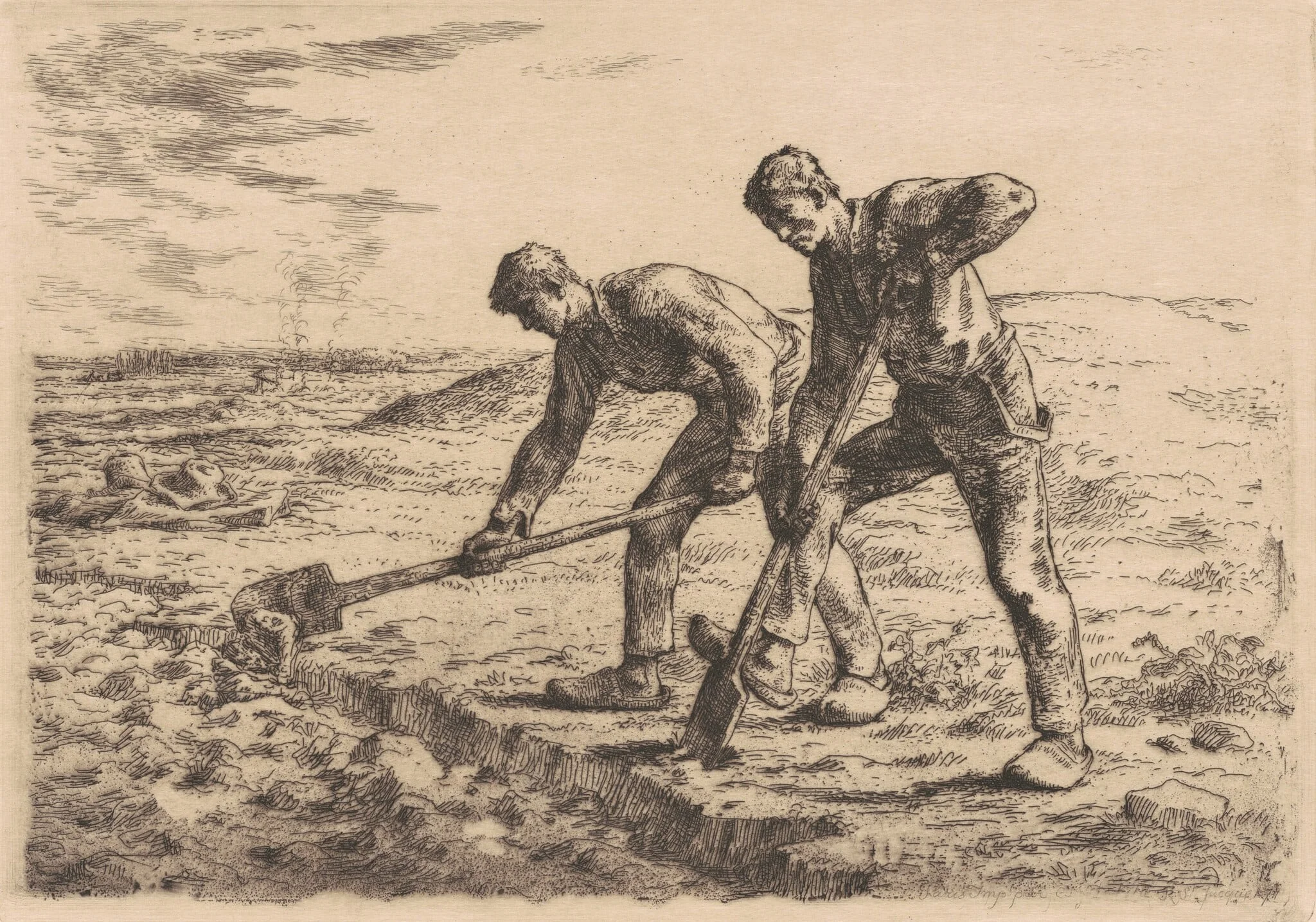 The Diggers (Les Becheurs), detail