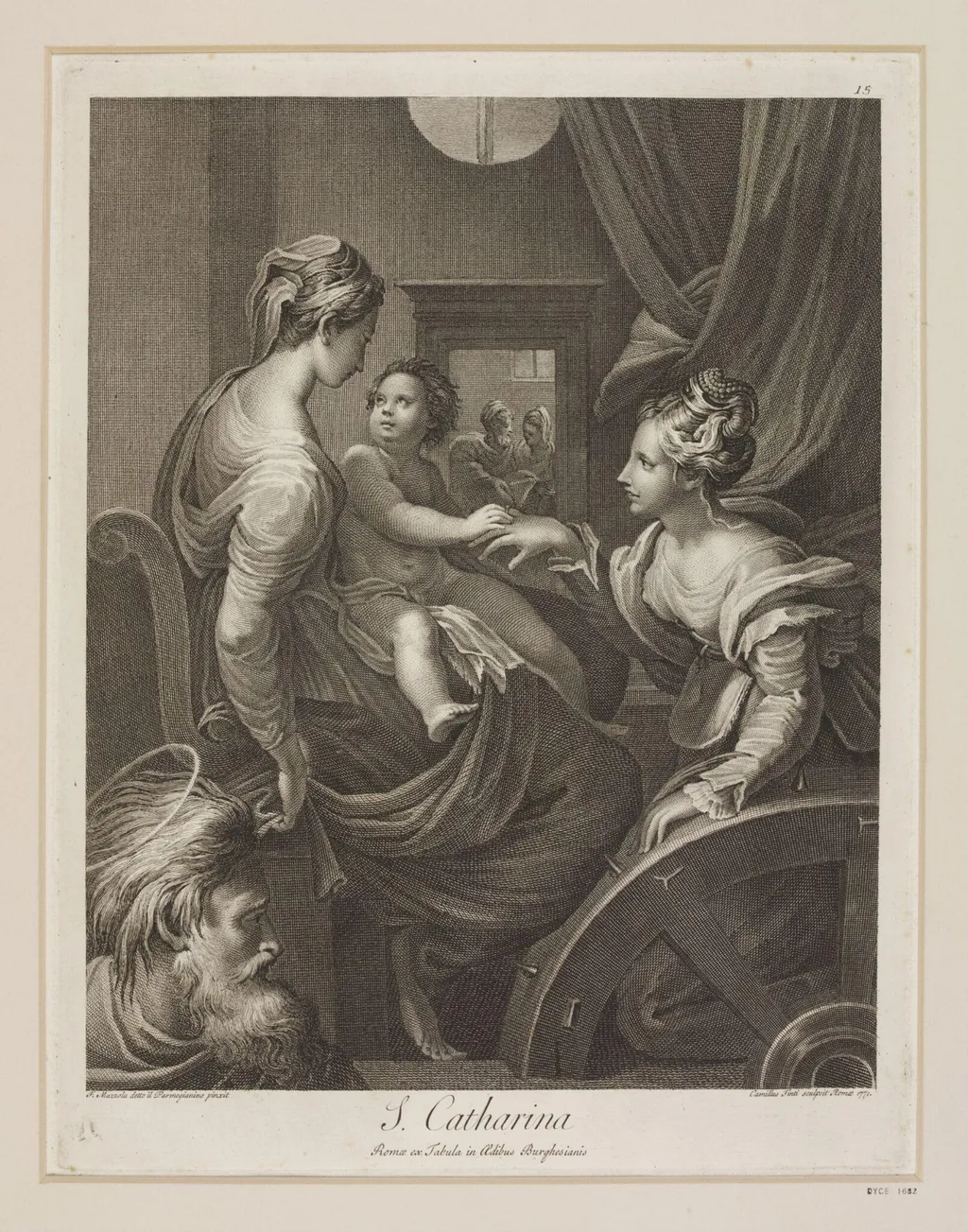Marriage of St. Catherine, by Camillo Tinti, 1750