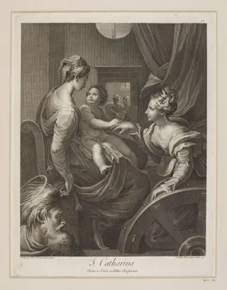 Marriage of St. Catherine, by Camillo Tinti, 1750