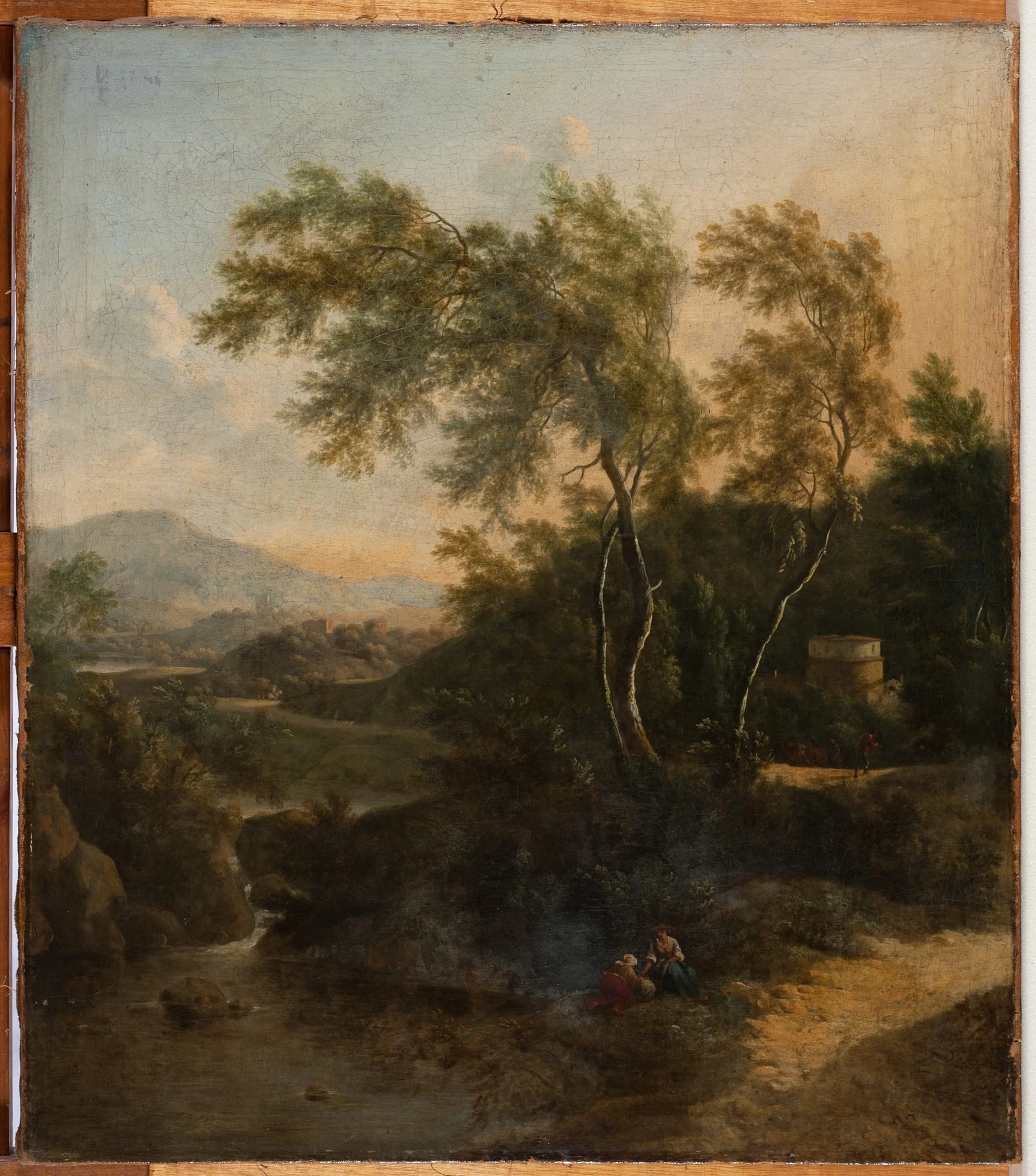 Italienische Landschaft, detail