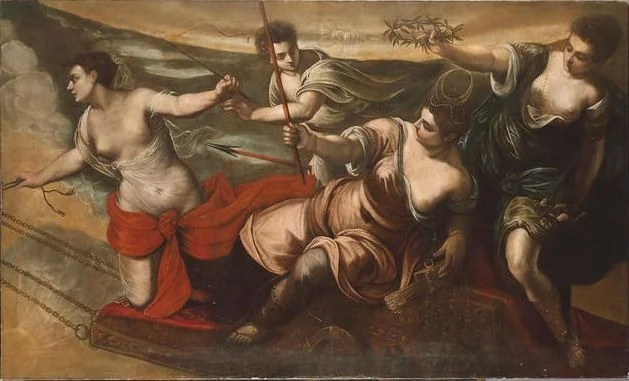Luna mit den Horen, detail
