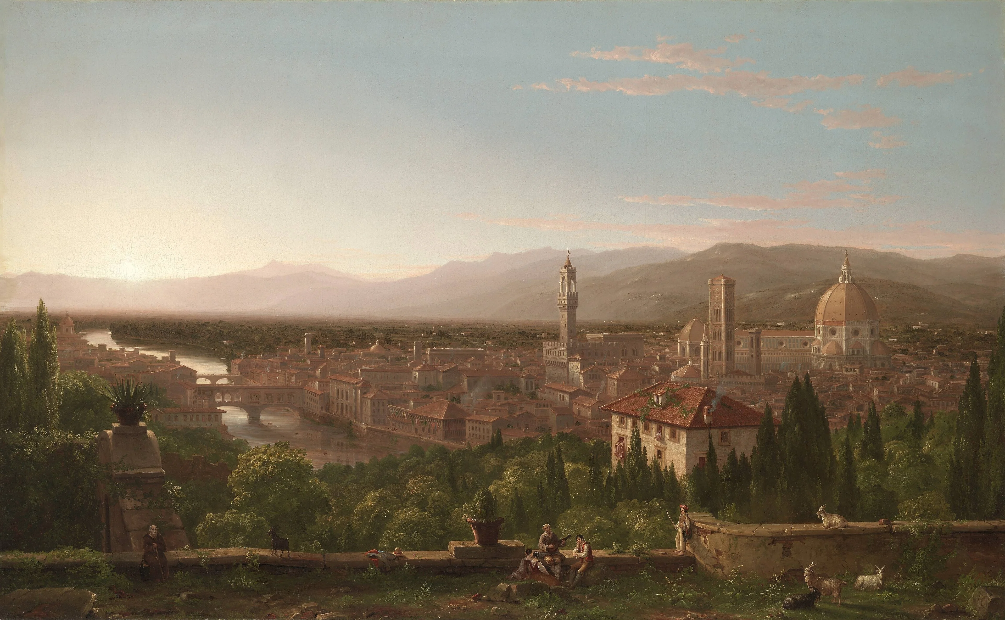 View of Florence, detail