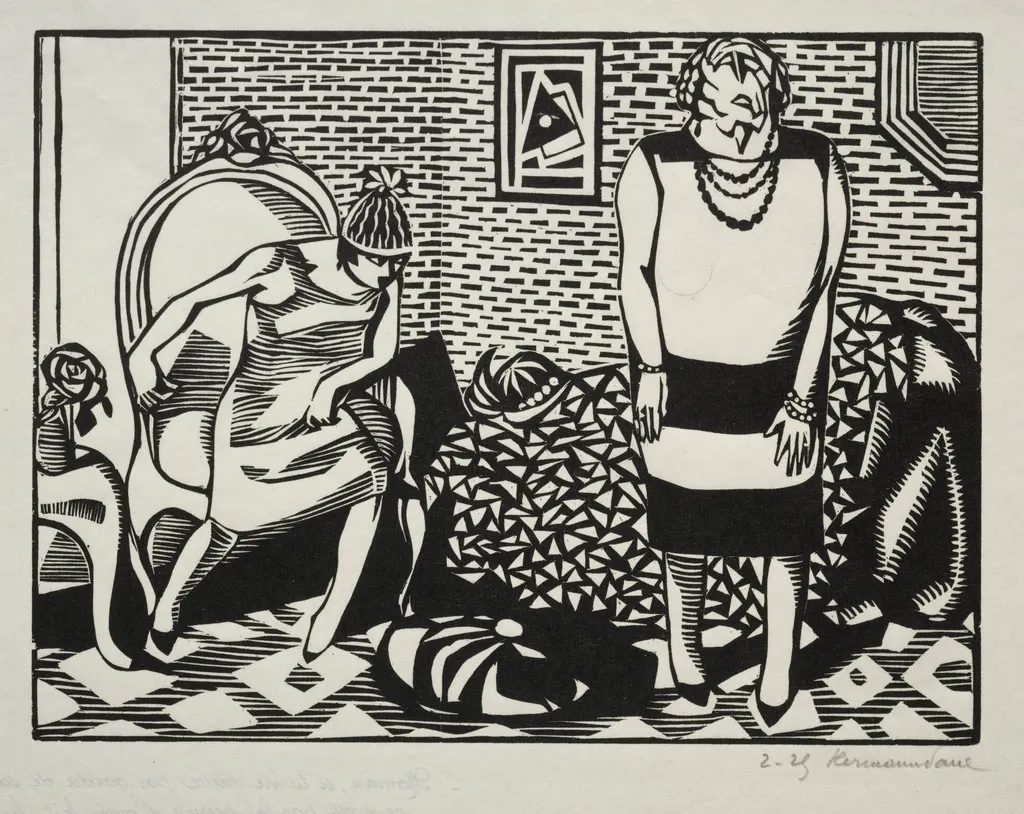 Mama, si tu ne peux pas garder de souliers ce n'est pas la peine d'avoir fait fortune, by Hermann-Paul, 1924