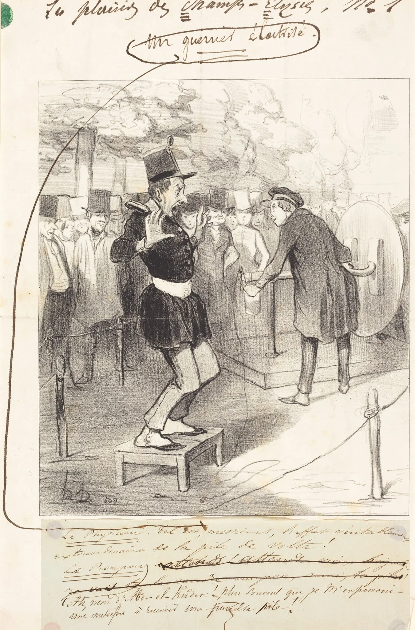 Une Guerrier électrisé, detail