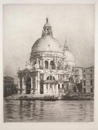 Santa Maria Della Salute #1, by Mortimer Menpes, 1910