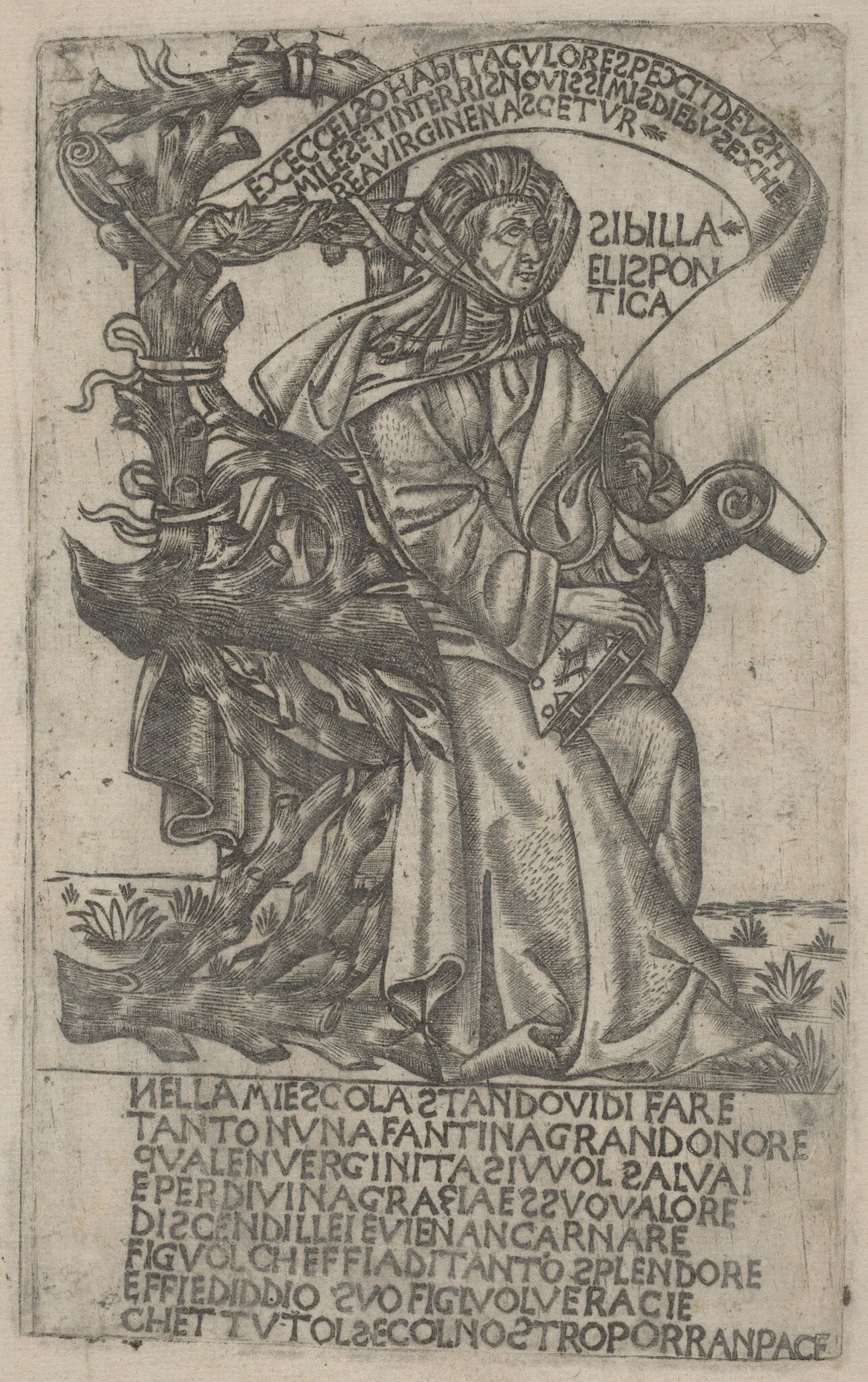 Hellespontine Sibyl, detail