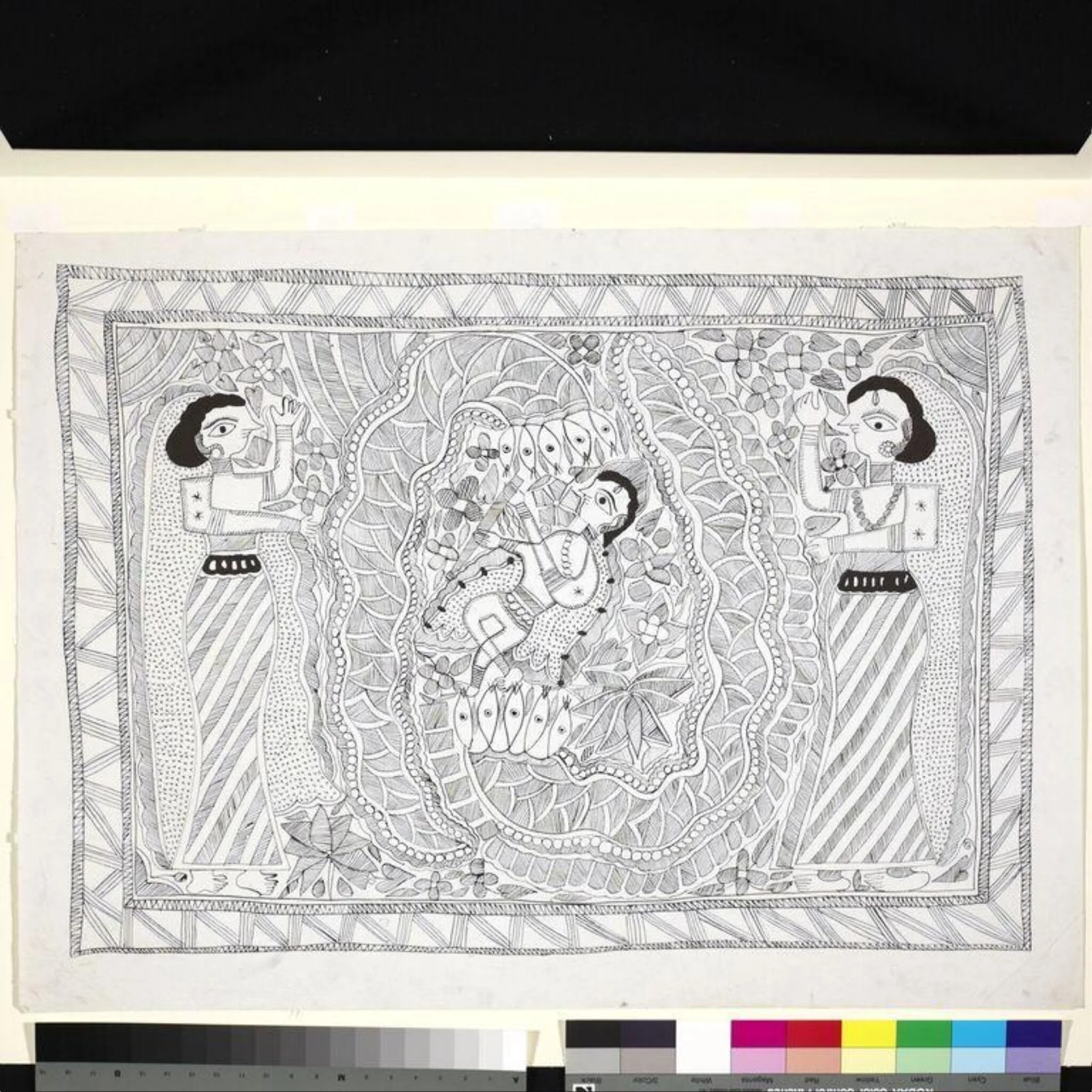 Krishna on Kaliya, detail