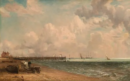 Yarmouth Jetty, by John Constable, oil, 1822