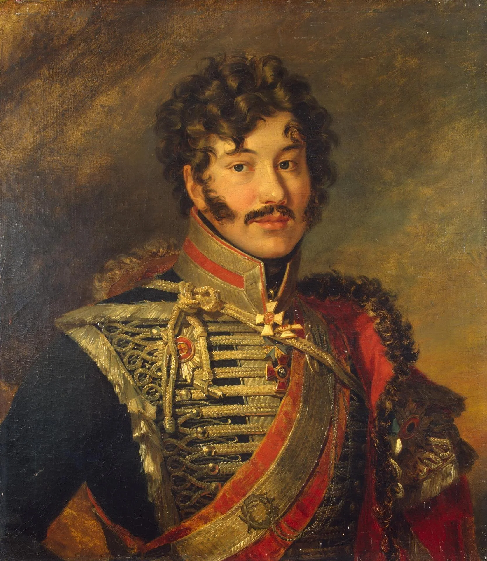 Portrait of Sergey N. Lanskoy (1774-1814), detail