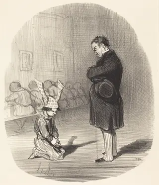 Les Suites d'une insurrection, by Honoré Daumier, ink, 1849
