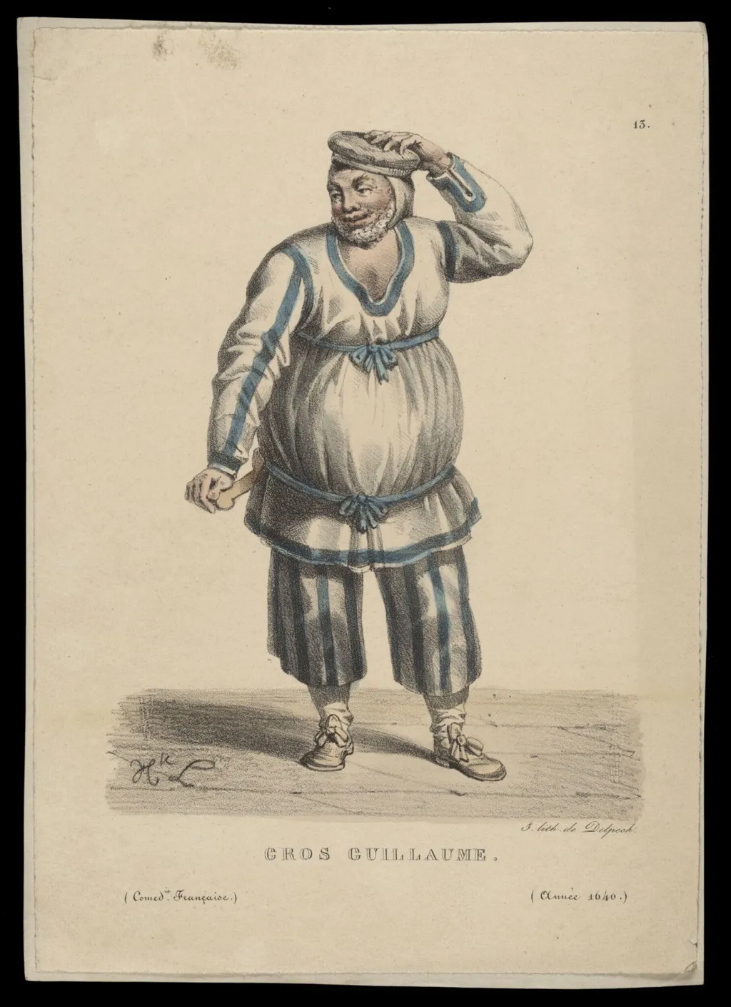 H Beard Print Collection, by François Séraphin Delpech, 1640