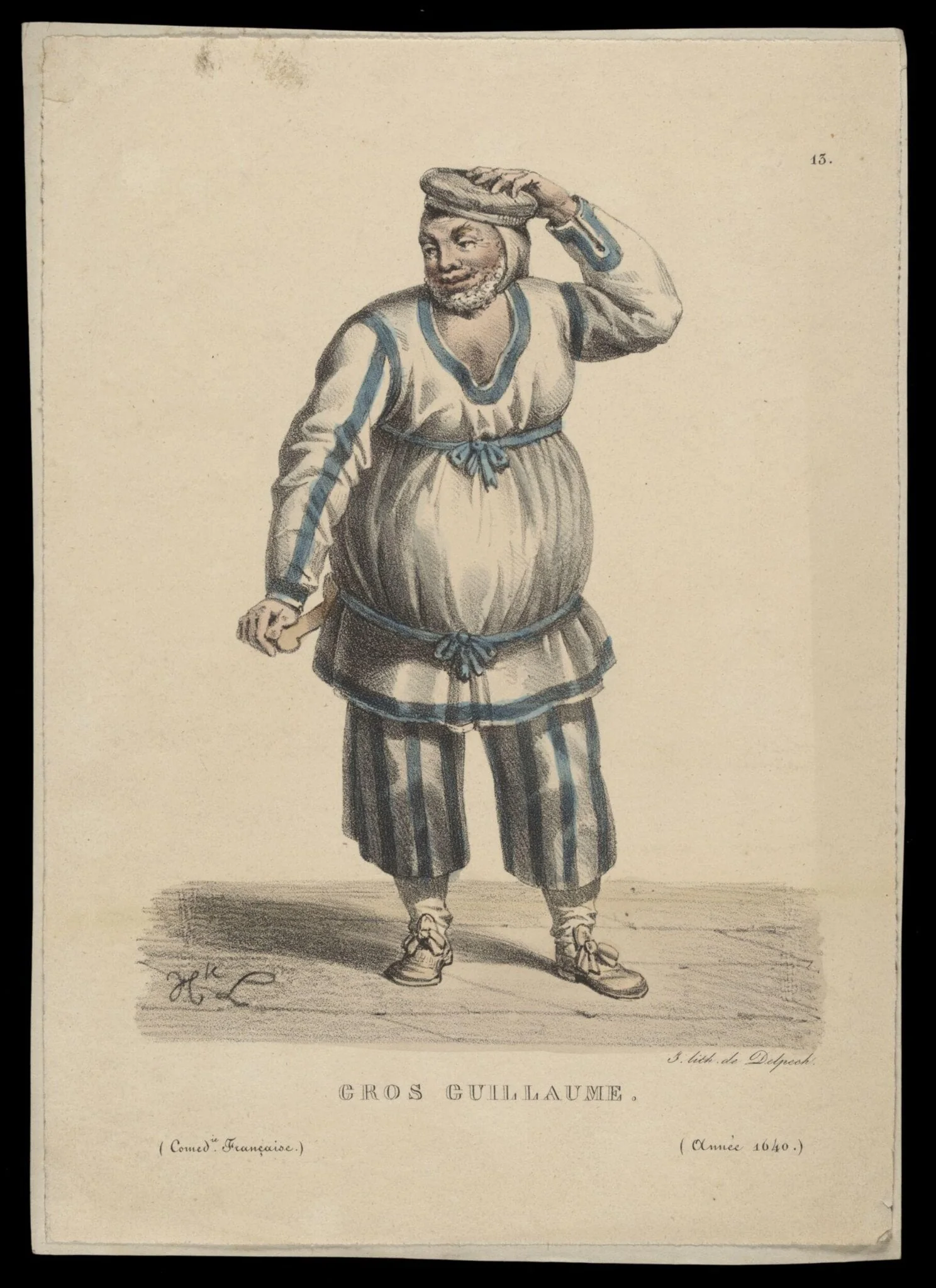 H Beard Print Collection, detail