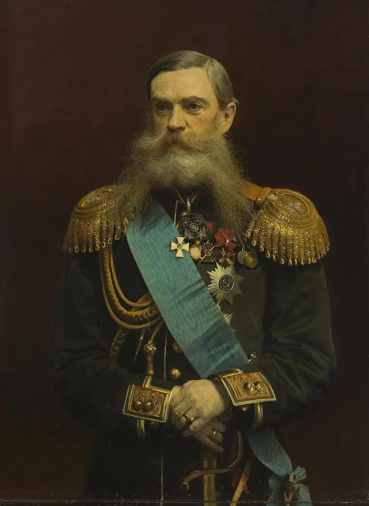 Portrait of Count Frederick Maurice van Heiden, by Ivan Kramskoi, oil