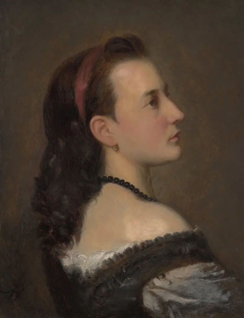 Portrait of a Young Lady, by Aleksander Kotsis, unspecified, 1870