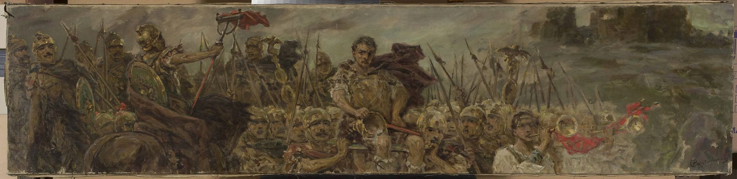Victorious procession after the battle, detail