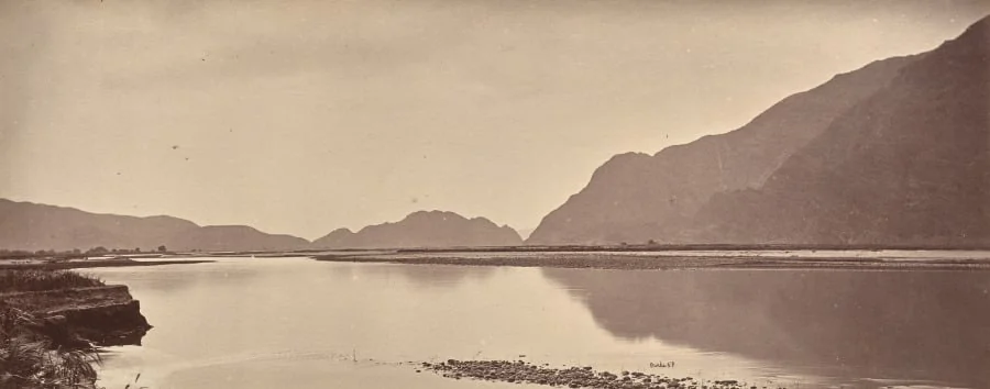 The Kabul River, Jellalabad, Scene of the Disaster, detail