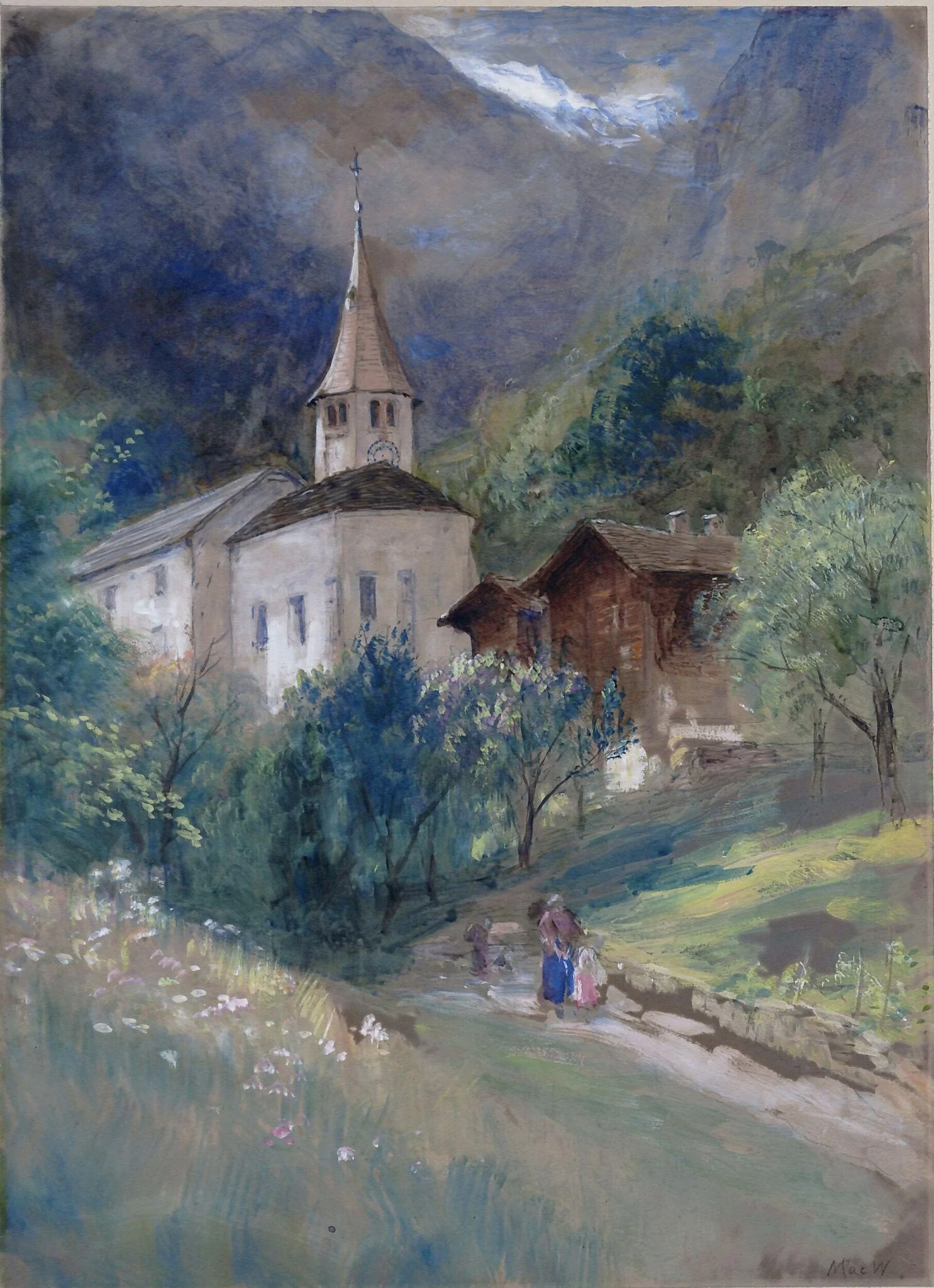 Road to the Village, Furka Pass, Switzerland, detail