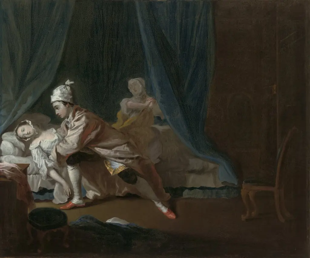 Pamela fainting, by Joseph Highmore, oil, 1743