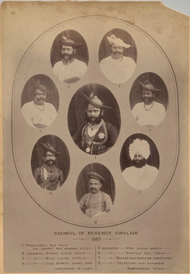 Council of Regency, Gwalior, detail