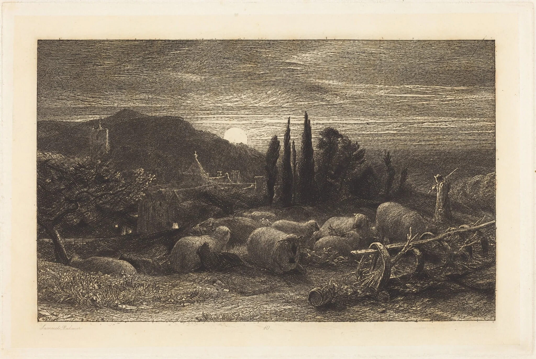 The Rising Moon, detail