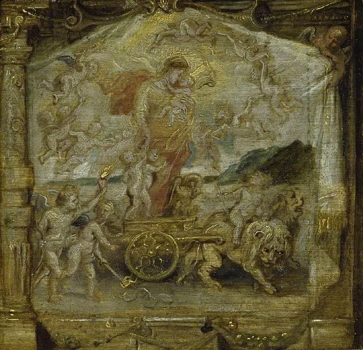 The Triumph of Divine Love, detail