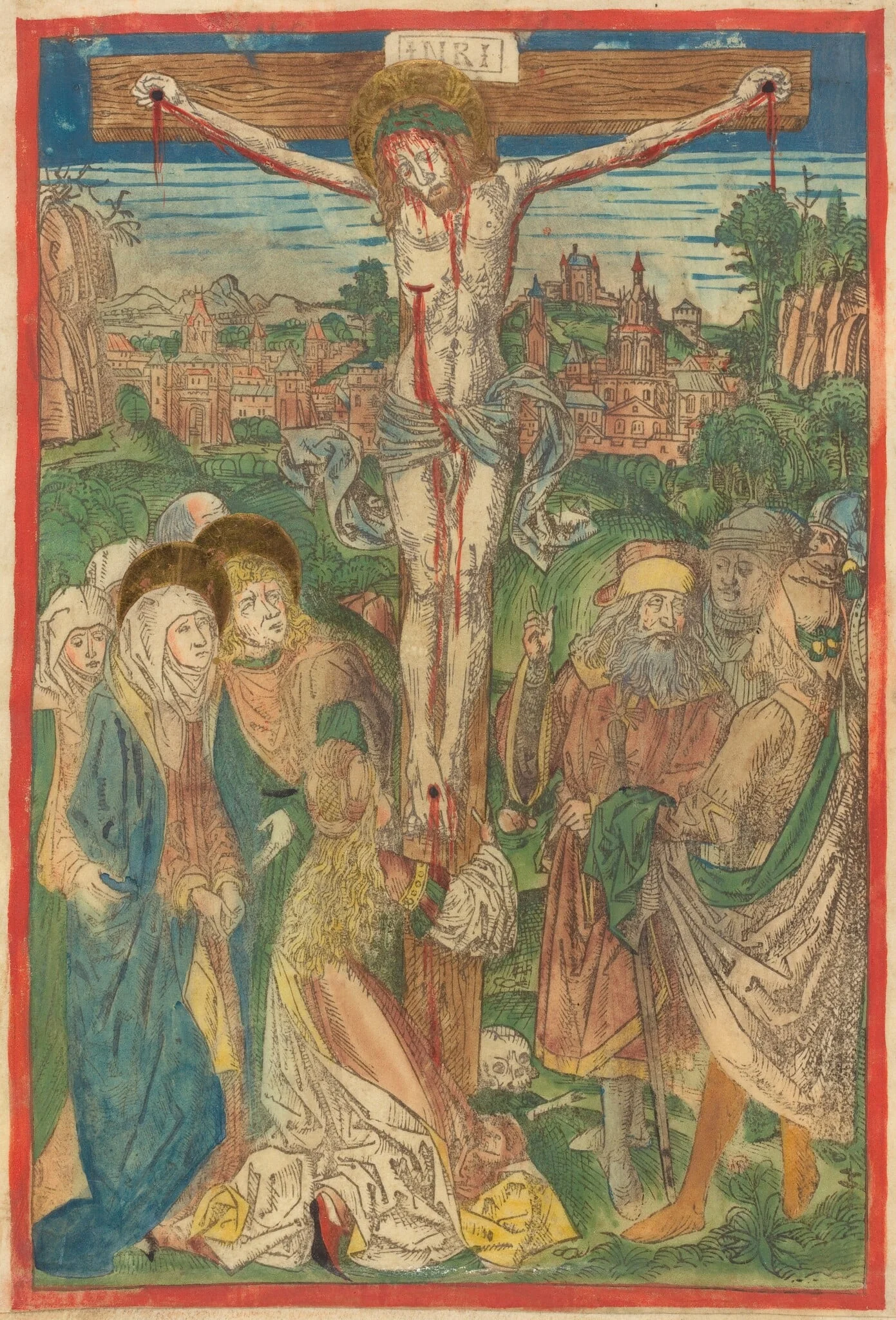 The Crucifixion with Saint Mary Magdalene, detail