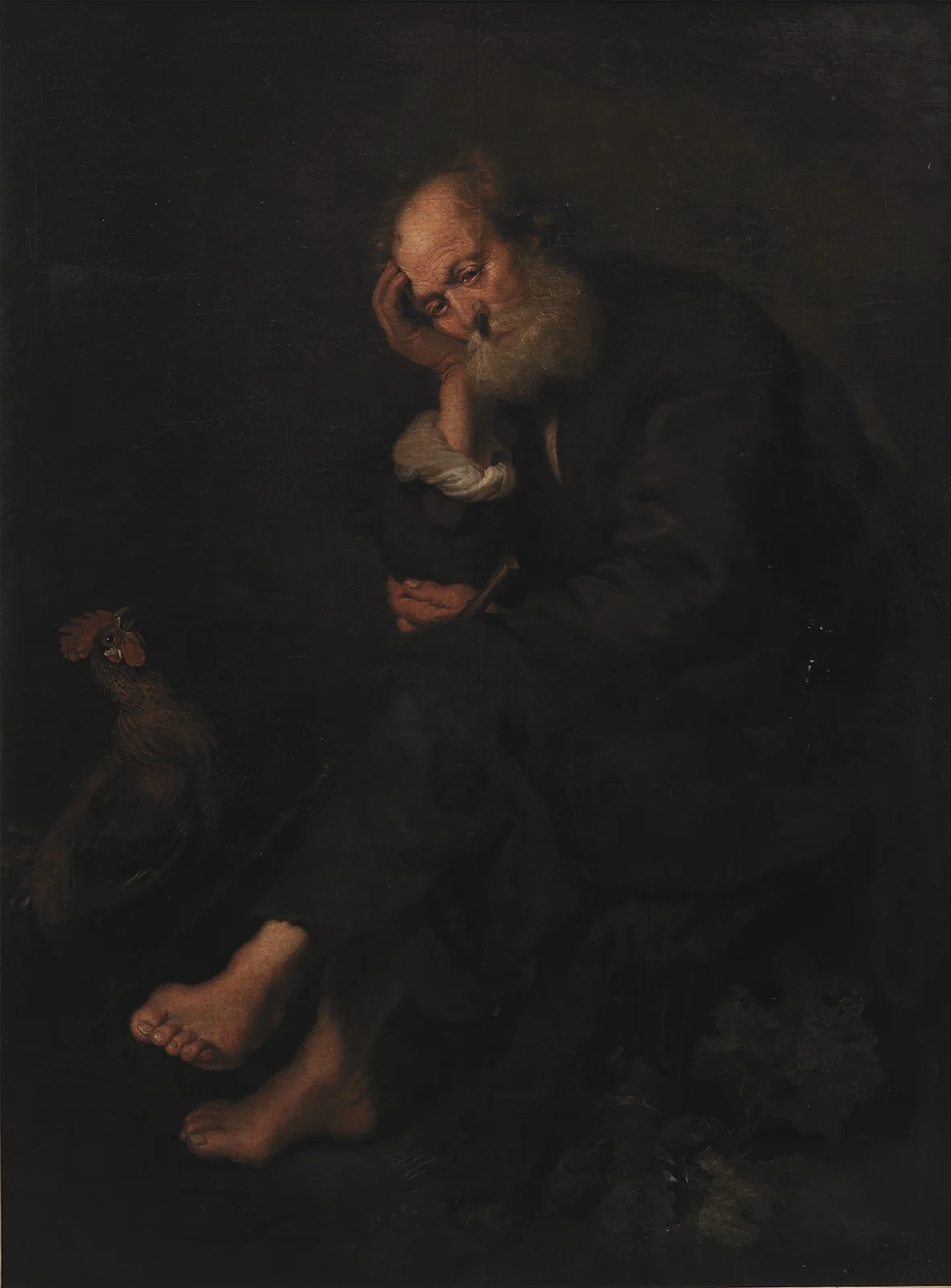 St Peter Repentant, detail