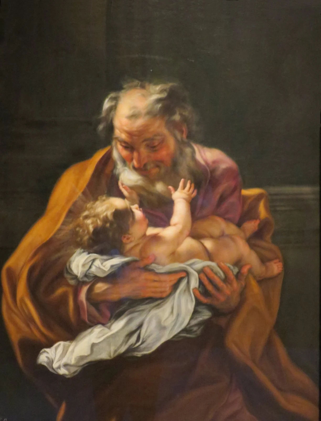 St. Joseph and the Infant Christ, detail