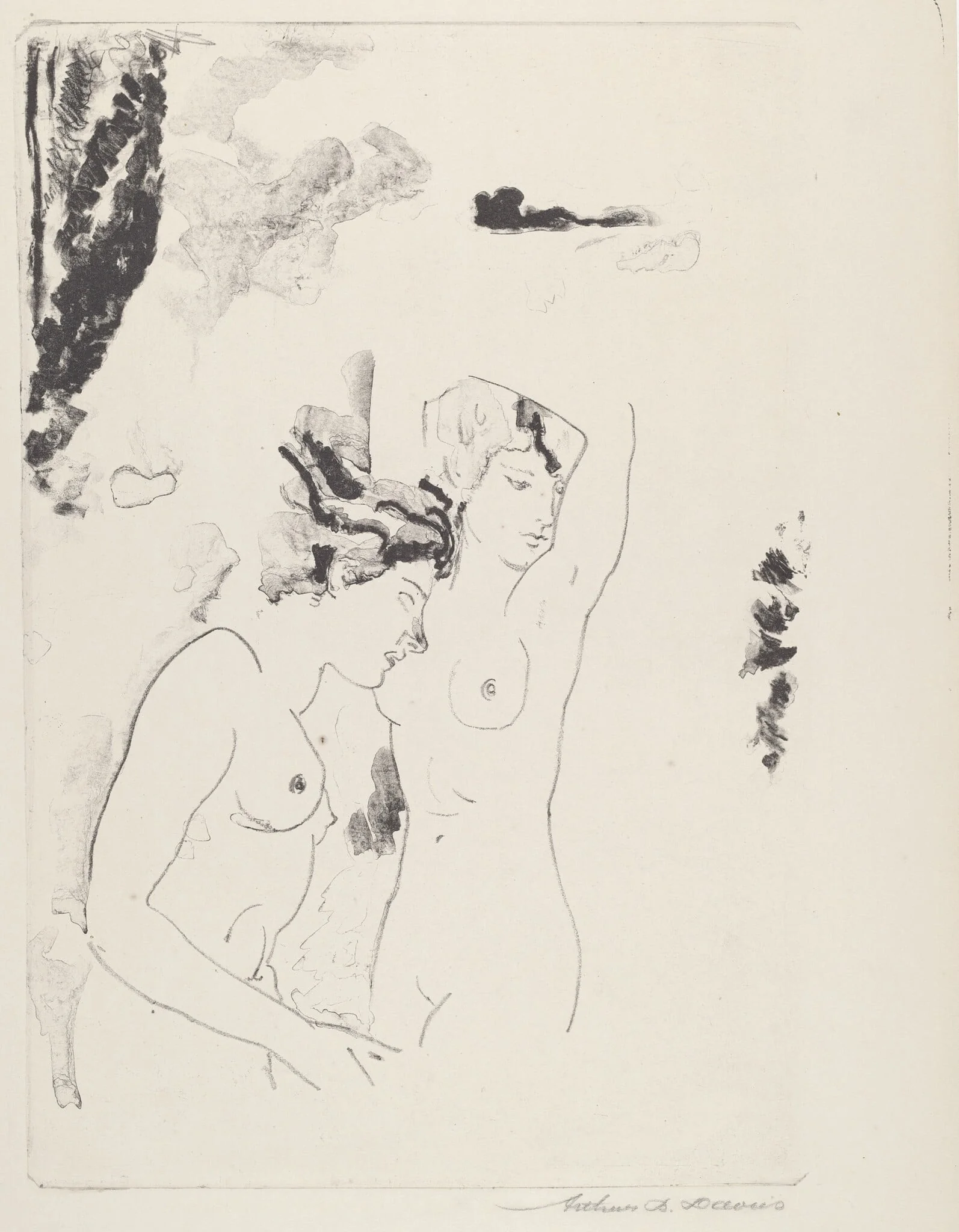 Nymphs of the Stream, detail